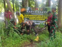 Hari Juang TNI-AD Ke-79 dan HUT Kodam V/Brawijaya Ke-76 Kodim 0810/Nganjuk Gelar Penghijauan Tanam Ribuan Bibit Buah