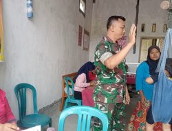 Pendampingan Posyandu Wujud Kepedulian Babinsa Koramil 10 Tanjunganom Terhadap Kualitas Kesehatan Balita