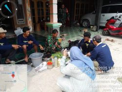 Satgas TMMD 124 Kodim 0810 Nganjuk Gandeng Dinas Pertanian Berikan Penyuluhan PHT Pada Tanaman Tembakau