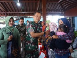 Satgas TMMD 124 Kodim Nganjuk Gelar Bakti Sosial Dan Sosialisasi Gemar ikan