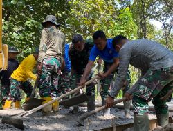 Demi Wujudkan Impian Tim Satgas TMMD 124 Abaikan Tanggal Merah