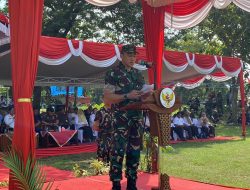 Danlanud Iswahyudi Irup Penutupan TMMD 124 Di Desa Sumbermiri.