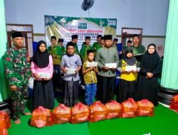 Babinsa 0810/09 Ngronggot Dampingi Santunan, Wujud Kepedulian Terhadap Anak Yatim