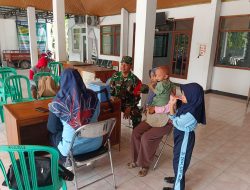 Cegah Stunting, Babinsa Monitoring Kegiatan Posyandu di Desa Garu