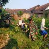 Sambut HUT RI ke-80, Koramil Kertosono Bersama Warga Gelar Kerja Bakti