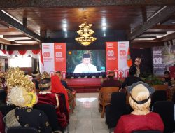 Dandim 0810/Nganjuk Bersama Forkopimda Ikuti Upacara Peringatan HUT ke- 80 Kemerdekaan RI Secara Virtual