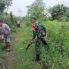 Akses Jalan ke Sawah Lebih Mudah Berkat Gotong Royong Babinsa dan Warga