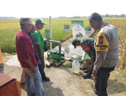 Upaya Peningkatan Ketahanan Pangan, Babinsa Dampingi Sosialisasi Pompa Air Tenaga Surya