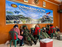 Kodim 0810/Nganjuk Gelar Bakti Sosial Kesehatan dalam Rangka HUT TNI ke-80