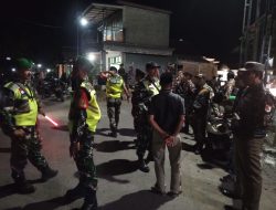 Koramil 0810-15/Rejoso dan Banser Gelar Apel serta Patroli Bersama untuk Ciptakan Kondisi Wilayah Yang Kondusif 
