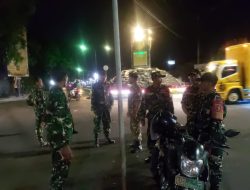 Patroli Gabungan TNI Bersama Banser di Wilayah Kecamatan Loceret