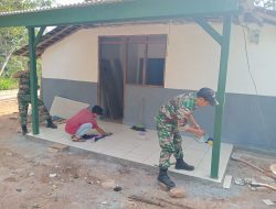 Babinsa Koramil Sawahan Gelar Karya Bakti Pembangunan RTLH di Margopatut