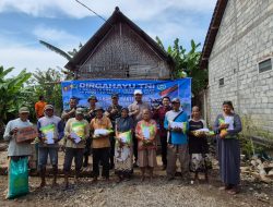 HUT Ke-80 TNI, Kodim 0810/Nganjuk Bersama PT. Karya Adi Internasional Laksanakan Bedah Rumah Rutilahu dan Bakti Sosial