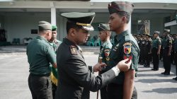 69 Prajurit Kodim Nganjuk Naik Pangkat, Dandim Tekankan Semangat dan Tanggung Jawab