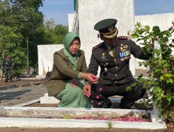 Kodim 0810/Nganjuk Gelar Ziarah di TMP Yudha Pralaya, Peringati HUT ke-80 TNI