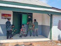 Dalam rangka menyambut HUT TNI ke-80, Babinsa Koramil 0810/05 Sawahan melaksanakan Karya Bakti bedah rumah tidak layak huni