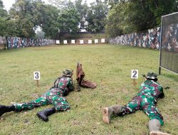 Kodim 0810/Nganjuk Gelar Latihan Menembak Senjata Ringan Semester II TA 2025