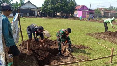 Babinsa Dampingi Persiapan Pembangunan KDKMP di Desa Kedungombo
