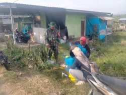 BABINSA DESA KUNCIR BERSAMA PPL LAKSANAKAN SOSIALISASI PENGGUNAAN OBAT TANAMAN PADI