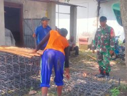 Babinsa Desa Banjaranyar Kawal Pembangunan Koperasi Desa Merah Putih