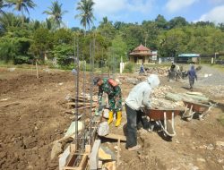 Babinsa Koramil 05/Sawahan Dampingi Pembangunan KDKMP di Desa Margopatut