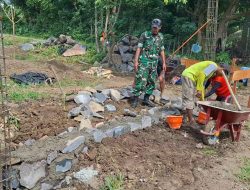 Babinsa Kel. Warujayeng melaksanakan pendampingan pembangunan KDKMP Kel. Warujayeng.
