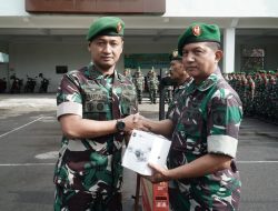 Dukung Tugas Kewilayahan, Dandim 0810/Nganjuk Serahkan Televisi dan Drone kepada Jajaran