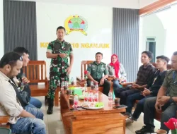 Perkuat Sinergi, Dandim 0810 Nganjuk Ngopi Bareng Insan Media