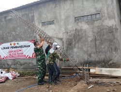 Babinsa Desa Tembarak, Koptu Umar Wira, Laksanakan Pemantauan Pembangunan Gerai Koperasi Merah Putih KDKMP