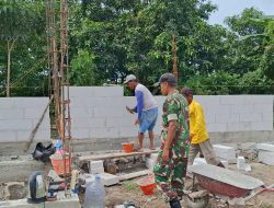 Babinsa Kel. Warujayeng melaksanakan pendampingan pembangunan KDKMP Kel. Warujayeng.
