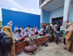 Babinsa Koramil 0810/06 Kertosono Dampingi Distribusi MBG di SLB Muhammadiyah