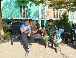 Babinsa Jalin Komunikasi Sosial dengan Tokoh Masyarakat Desa Ngepung kec.lengkong.