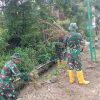 Cegah Bencana Banjir Kodim 0810/Nganjuk Gelar Karya Bakti Pembersihan Saluran Air di Kecamatan Ngetos