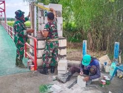 Simbol Harapan di Atas Sungai Anak Widas: Gapura Jembatan Perintis Garuda Tahap II Kian Nyata