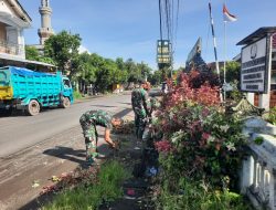 UMAT BERSIH, ANGGOTA KORAMIL 0810/11 PRAMBON CIPTAKAN LINGKUNGAN BERSIH DAN SEHAT
