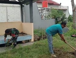 BABINSA KORAMIL 0810/06 KERTOSONO PIMPIN KARYA BAKTI, WUJUD KEMANUNGGALAN TNI DENGAN RAKYAT