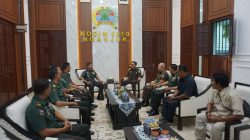 Silaturahmi Kajari Nganjuk ke Kodim 0810/Nganjuk Perkuat Sinergitas Antar Lembaga