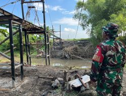 Harapan Babinsa Pembangunan Jembatan Perintis Garuda untuk Akses Warga Cepat Selesai.