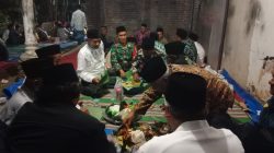 Babinsa Koramil 0810/11 Prambon Hadiri Tasyakuran Desa Sanggrahan, Wujud Kedekatan TNI AD dengan Rakyat Jelang Idul Fitri 1447 H