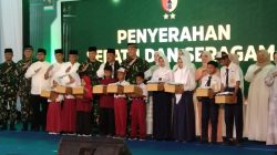 1.500 Seragam Sekolah Gratis untuk Siswa SD dan SMP di Nganjuk |  Kodam V Brawijaya Dorong Pendidikan dan UMKM Lokal