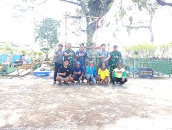 DANDIM 0810/NGANJUK CEK PEMBANGUNAN PATUNG DAN LAKSANAKAN ZIARAH DI MAKAM MARSINAH DESA NGLUNDO