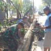 Babinsa Desa Bungur Sertu Didik Laksanakan Binter, Bantu Pembangunan Teras Rumah Warga di Dusun Jali