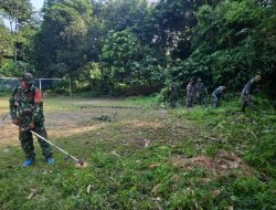 KORAMIL 0810/11 PRAMBON SIAPKAN SARANA GARJAS DI MA AL MANAR, DUKUNG KEBUGARAN SISWA