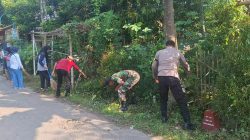 BABINSA KORAMIL 0810/10 TANJUNGANOM BERSAMA WARGA GELAR KERJA BAKTI, CIPTAKAN LINGKUNGAN BERSIH DAN ASRI