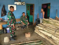 Babinsa Jalin Komsos Bersama Pengusaha Widhek di Desa Pehserut