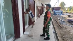 Babinsa Koramil 20/Ngluyu Dampingi Pembangunan KDKMP Di wilayah Binaannya.