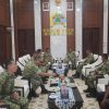 Dandim 0810/Nganjuk menerima Tim Wasrik Intern Audit Kinerja dari Itdam V/Brawijaya