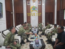 Dandim 0810/Nganjuk menerima Tim Wasrik Intern Audit Kinerja dari Itdam V/Brawijaya