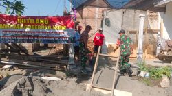 BABINSA DESA GARU DAMPINGI PROGRAM BEDAH RUMAH RTLH DI DESA GARU