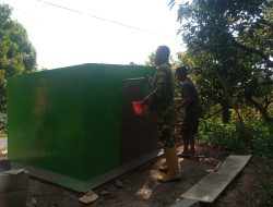 BABINSA KORAMIL 0810/18 NGETOS BERSAMA WARGA LAKSANAKAN PEMBUATAN TANDON AIR BERSIH DI DESA KEPEL